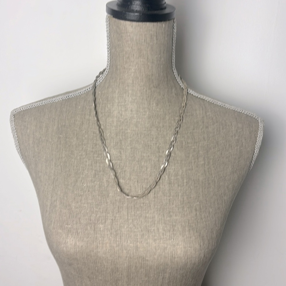Triffari silver tone necklace